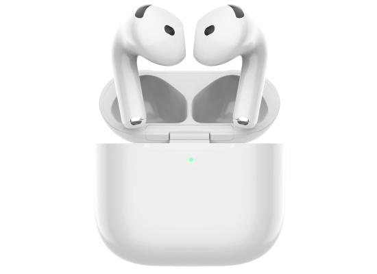 WIWU Airbuds 4 True Wireless Stereo Noise-Cancelling Bluetooth Earphones Type-C Charging up to 50 hours of standby power - White